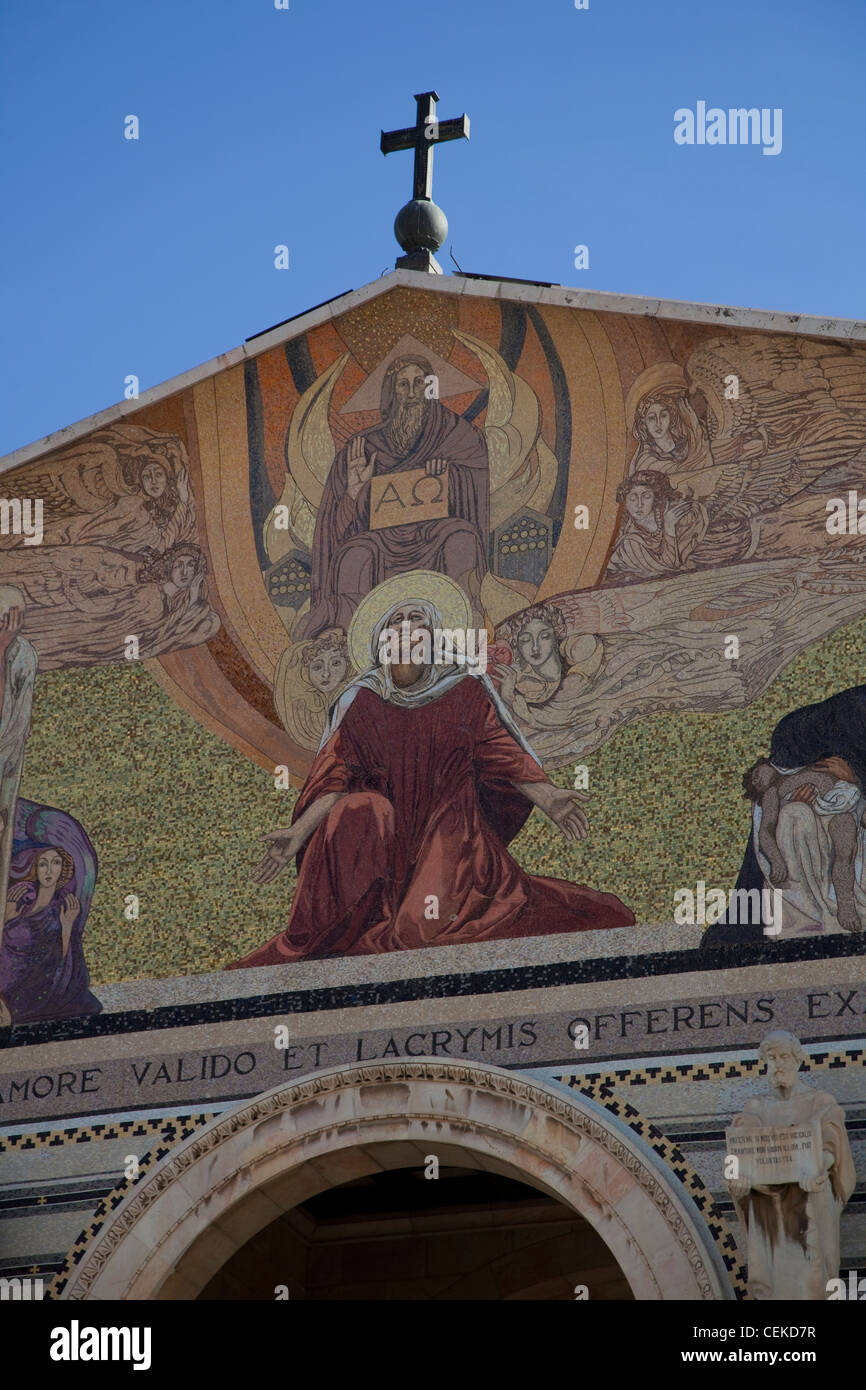 Kirche aller Nationen zum offiziellen Basilika Agonie befindet sich base Ölberg in Jerusalem nächsten Garten Gethsemane gedacht werden Stockfoto