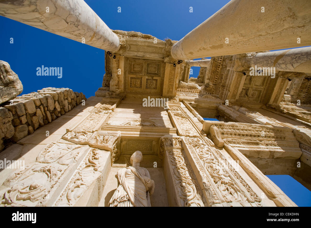 Celsus Bibliothek bauen Grab Gaius Julius Celsus Polemeanus Generalgouverneur asiatischen Provinz Sohn Enkel in ersten Hälfte 2. Stockfoto