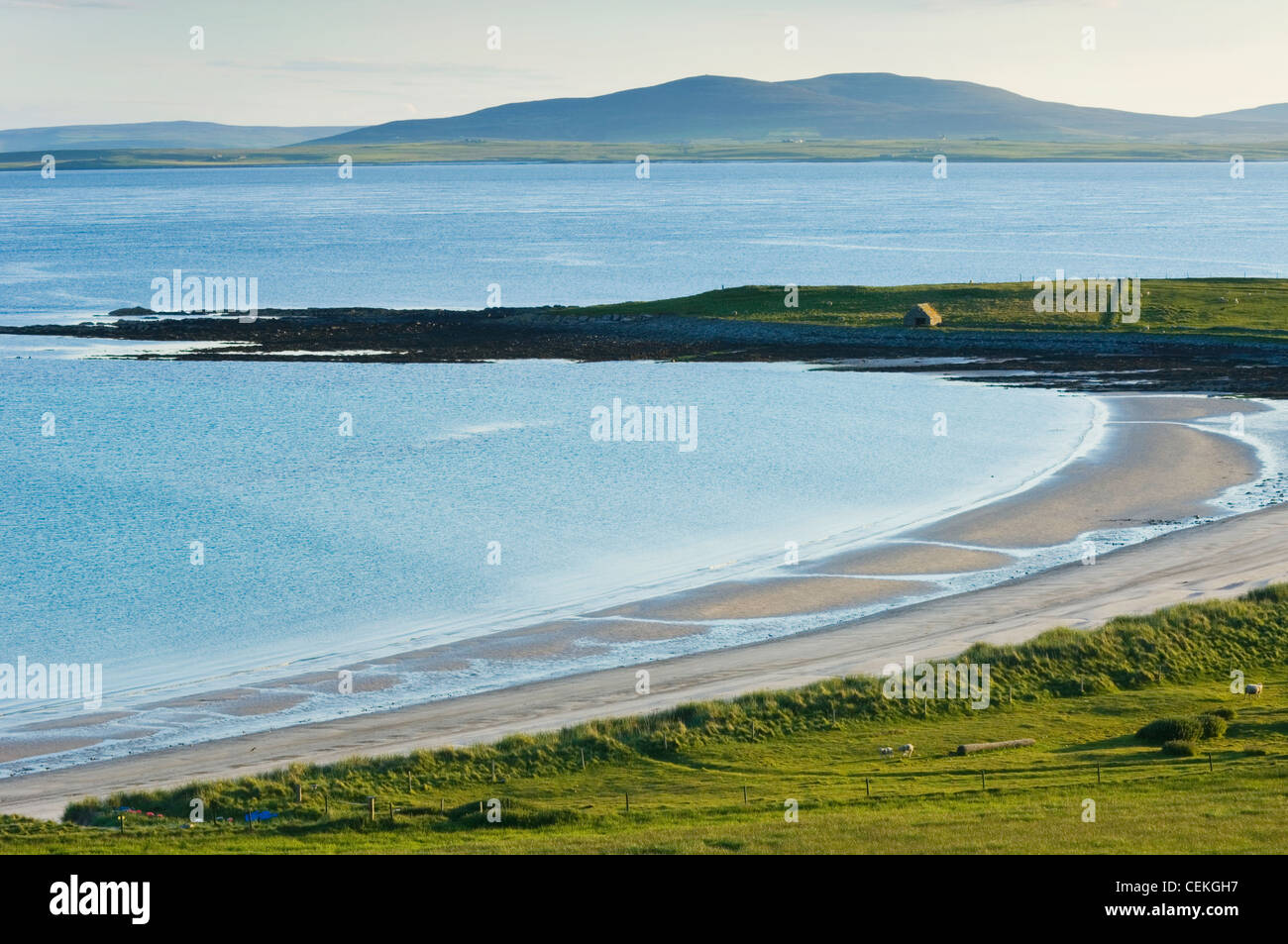 Sealskerry Bucht auf der Insel Eday, Orkney Inseln, Schottland. Stockfoto