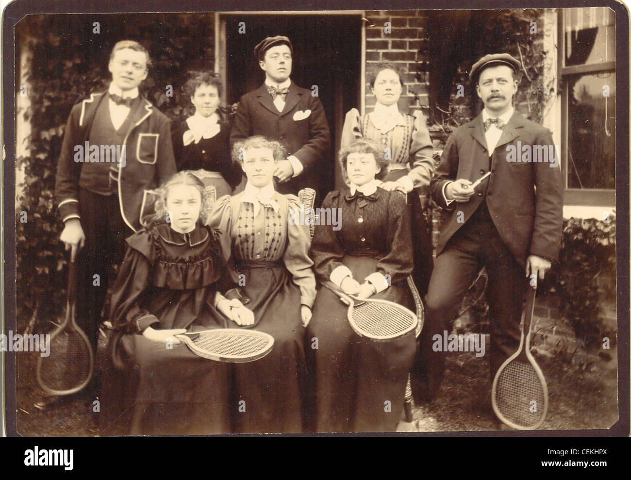 Kabinett Foto der Familie Stockfoto