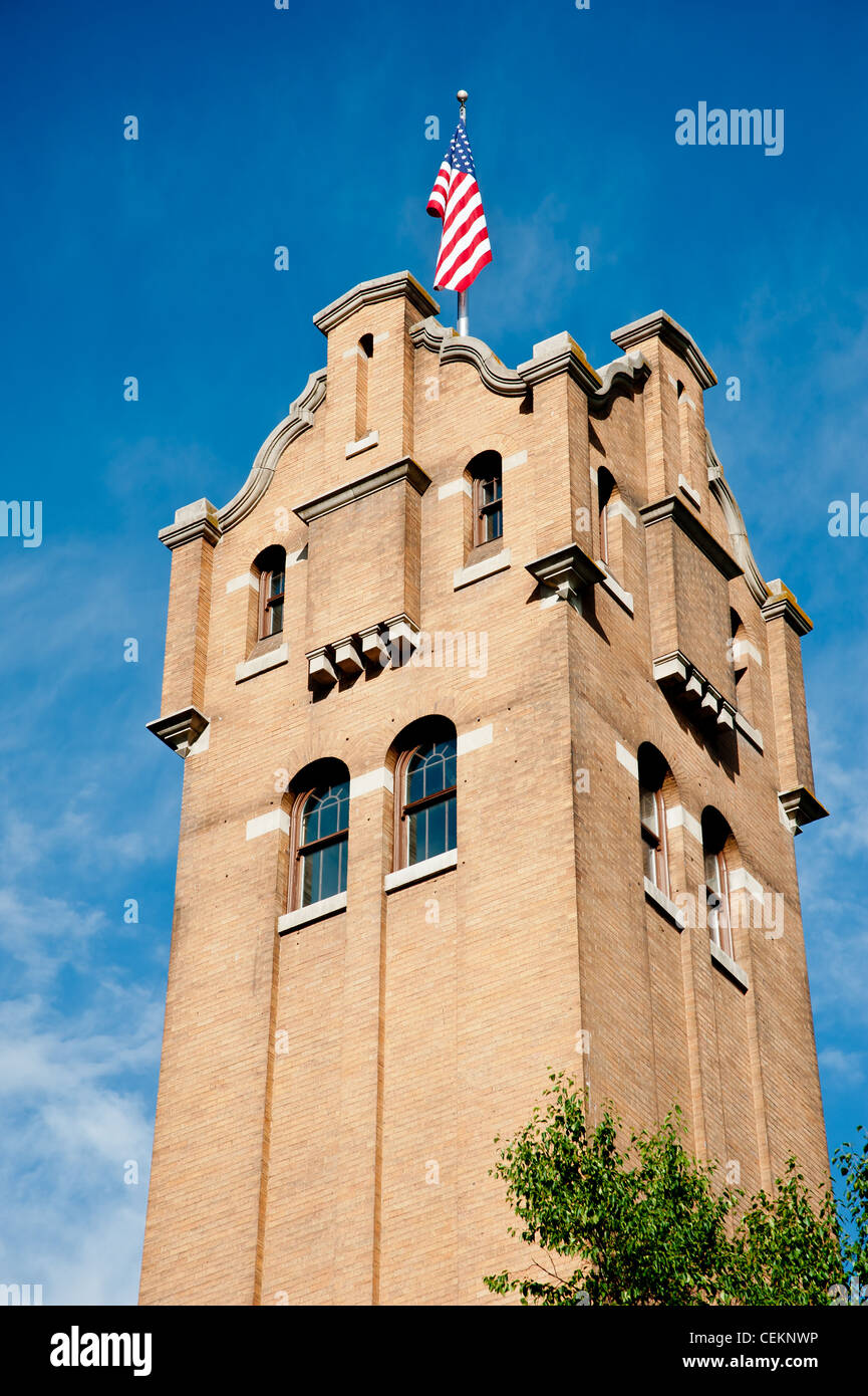 Milwaukee Road Bahnhof in Missoula, Montana erbaut 1910. Stockfoto