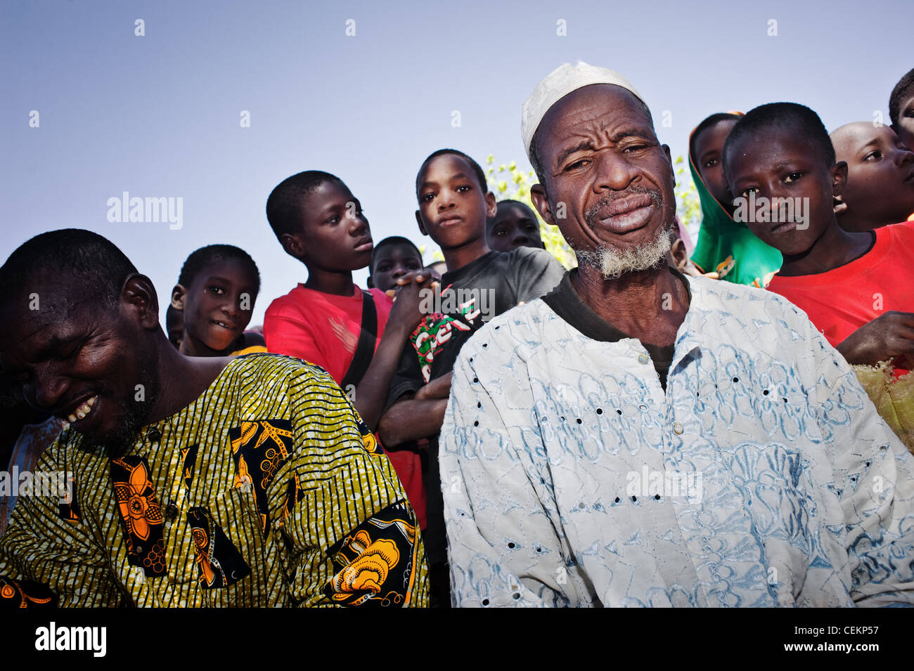 Afrikaner in Niamey, Niger Stockfoto
