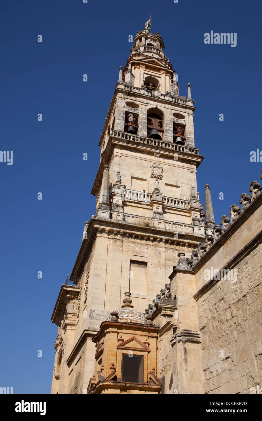 Spanien, Andalusien, Cordoba, Kathedrale-Moschee von Cordoba, Glockenturm Stockfoto