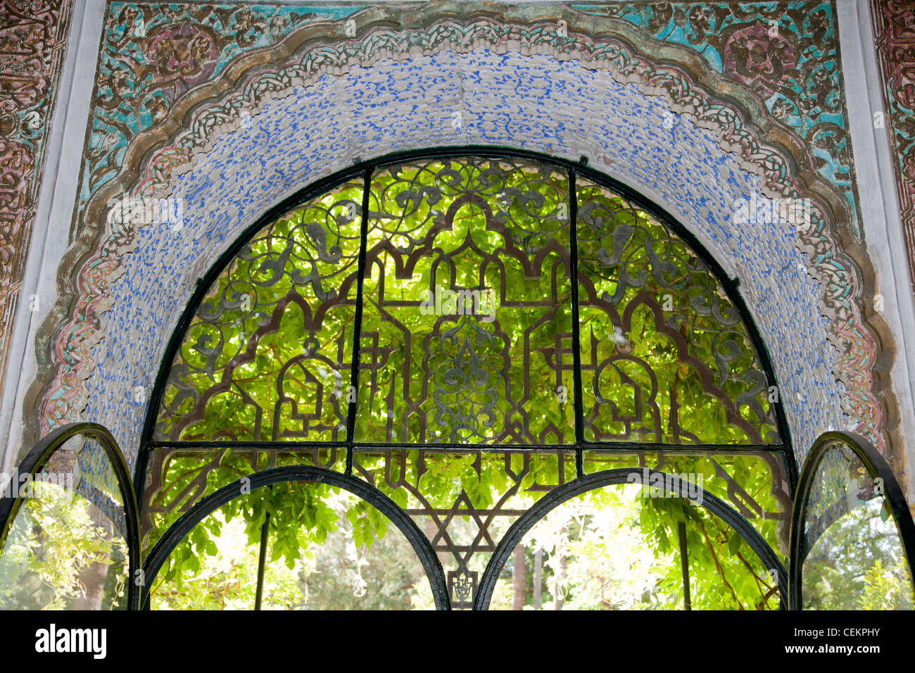 Spanien, Andalusien, Sevilla, Alcazar, königlichen Festungen (Alcázares), Lancet Fenster Stockfoto