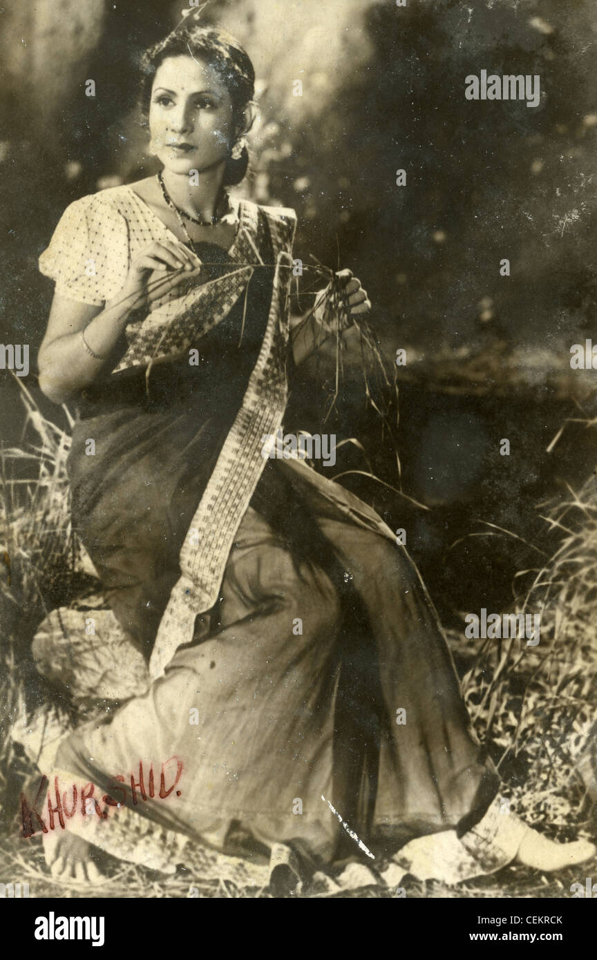 308. Bombergruppe, 14. Army Air Force, China Birma Indien, dem zweiten Weltkrieg WWII. berühmte indische Schauspielerin Indien Frau 1940er Jahre Stockfoto