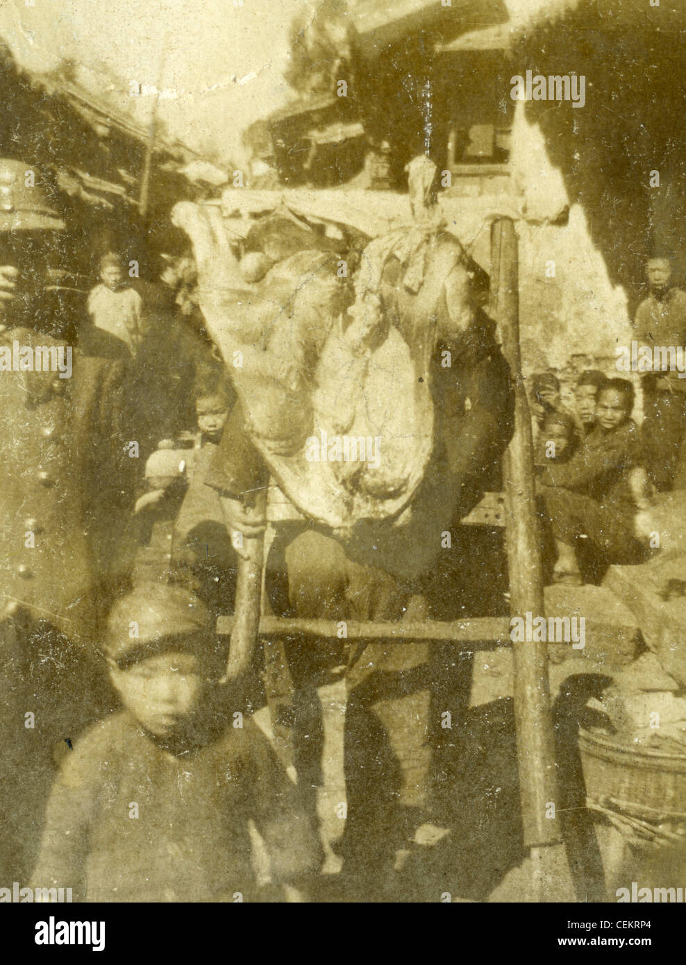 308. Bombergruppe, 14. Army Air Force, China Birma Indien, dem zweiten Weltkrieg WWII. chinesische nationalistische Armee Mitglieder, China Straßenmarkt Stockfoto