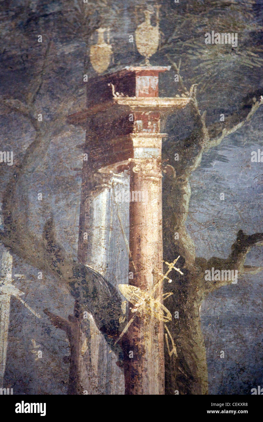 Italien, Neapel, Naples Nationales Archäologisches Museum, von Pompeji, felsige Landschaft Stockfoto