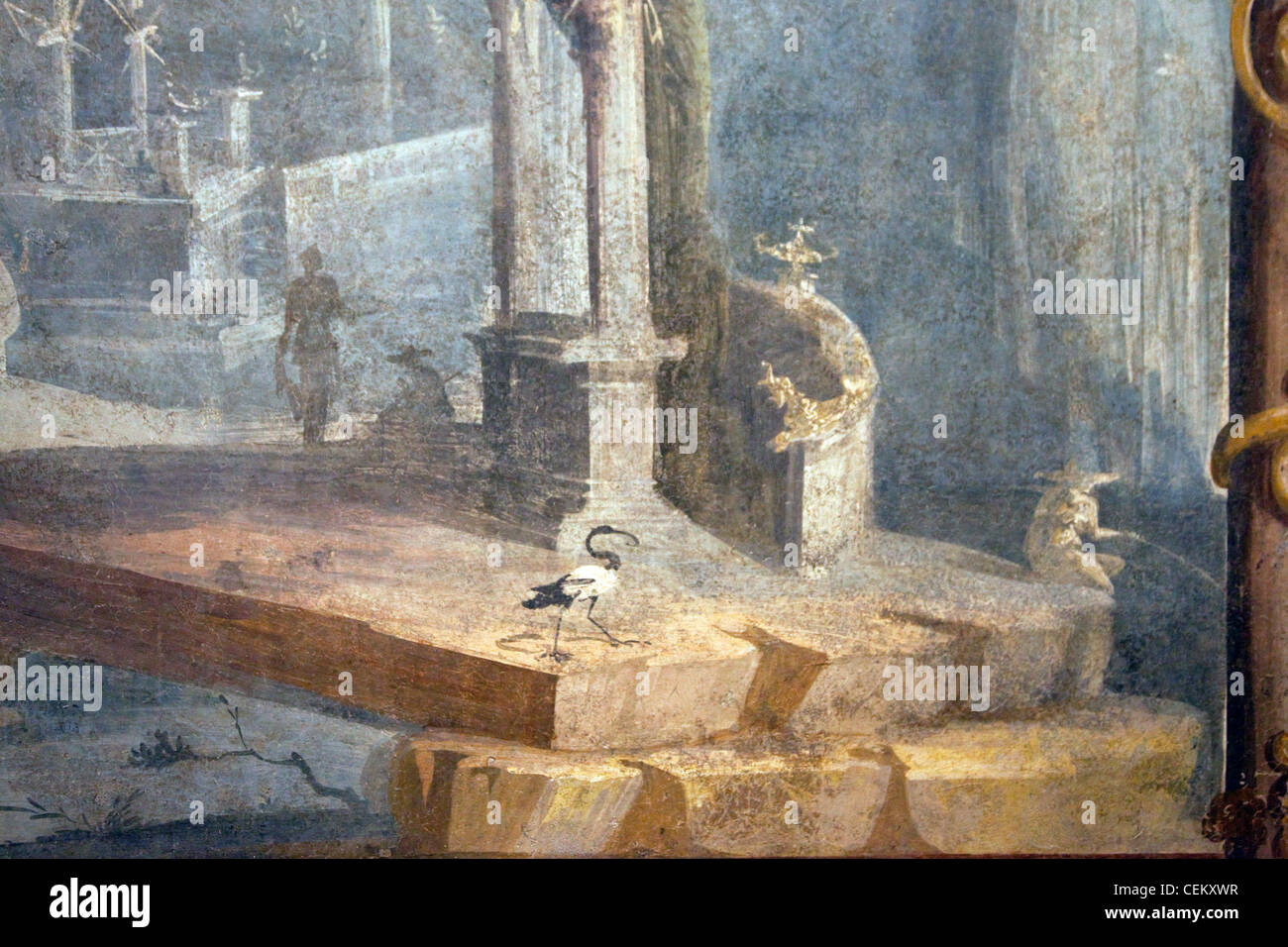 Italien, Neapel, Naples Nationales Archäologisches Museum, von Pompeji, felsige Landschaft Stockfoto