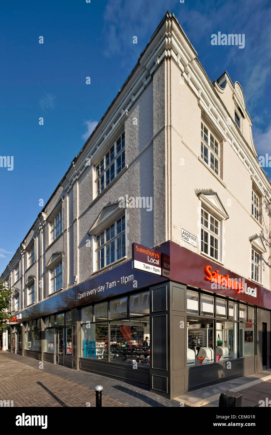 Sainsburys lokal in der Fulham Road in London. Stockfoto