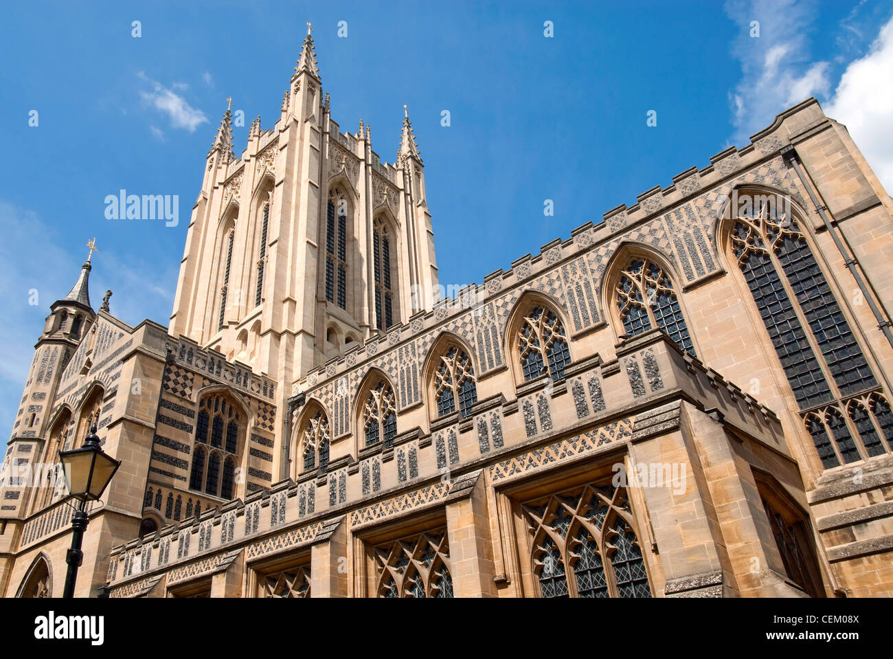 St Edmundsbury Cathedral, die Kathedrale der Church Of England Diözese von St Edmundsbury und Ipswich in Suffolk, England. Stockfoto