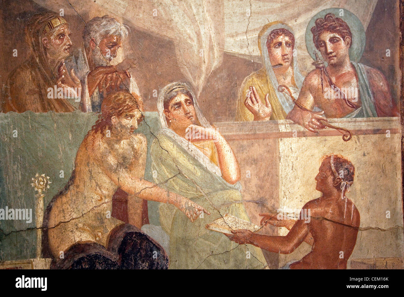 Italien, Neapel, Neapel Museum von Pompeji, die tragischen Dichters Haus (VI 8, 3-5), Alecesti und Admeto Stockfoto
