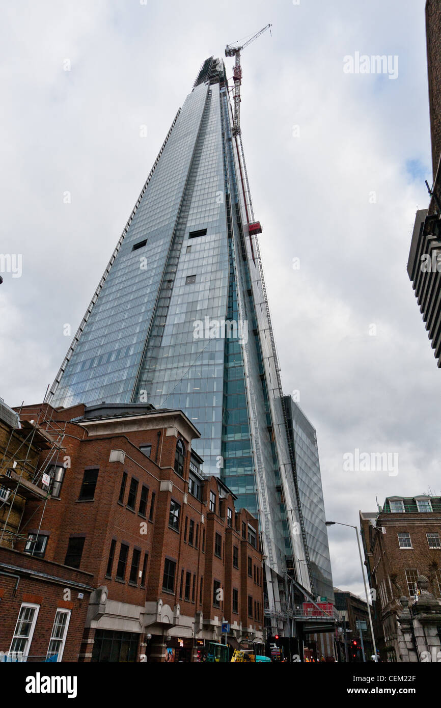 Der Shard London Bridge Viertel - bald auf das höchste Gebäude in Westeuropa. Stockfoto