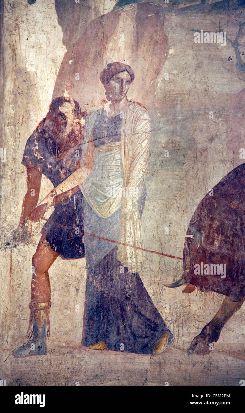 Italien, Neapel Museum aus Pompeji, Haus der Großherzog der Toskana (VII, 4, 56), Dirce Strafe Stockfoto