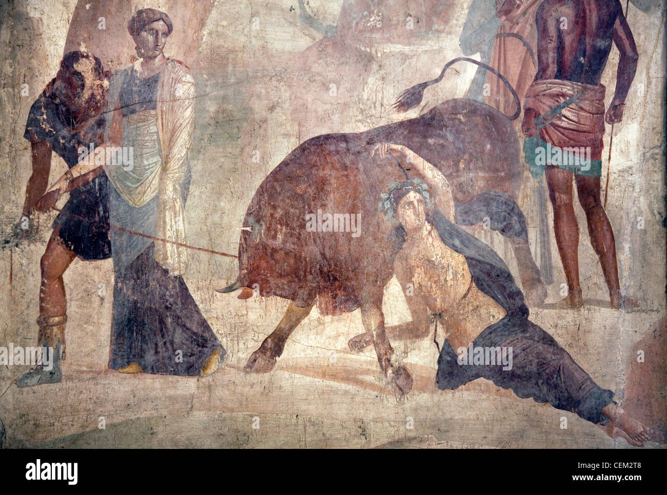 Italien, Neapel Museum aus Pompeji, Haus der Großherzog der Toskana (VII, 4, 56), Dirce Strafe Stockfoto