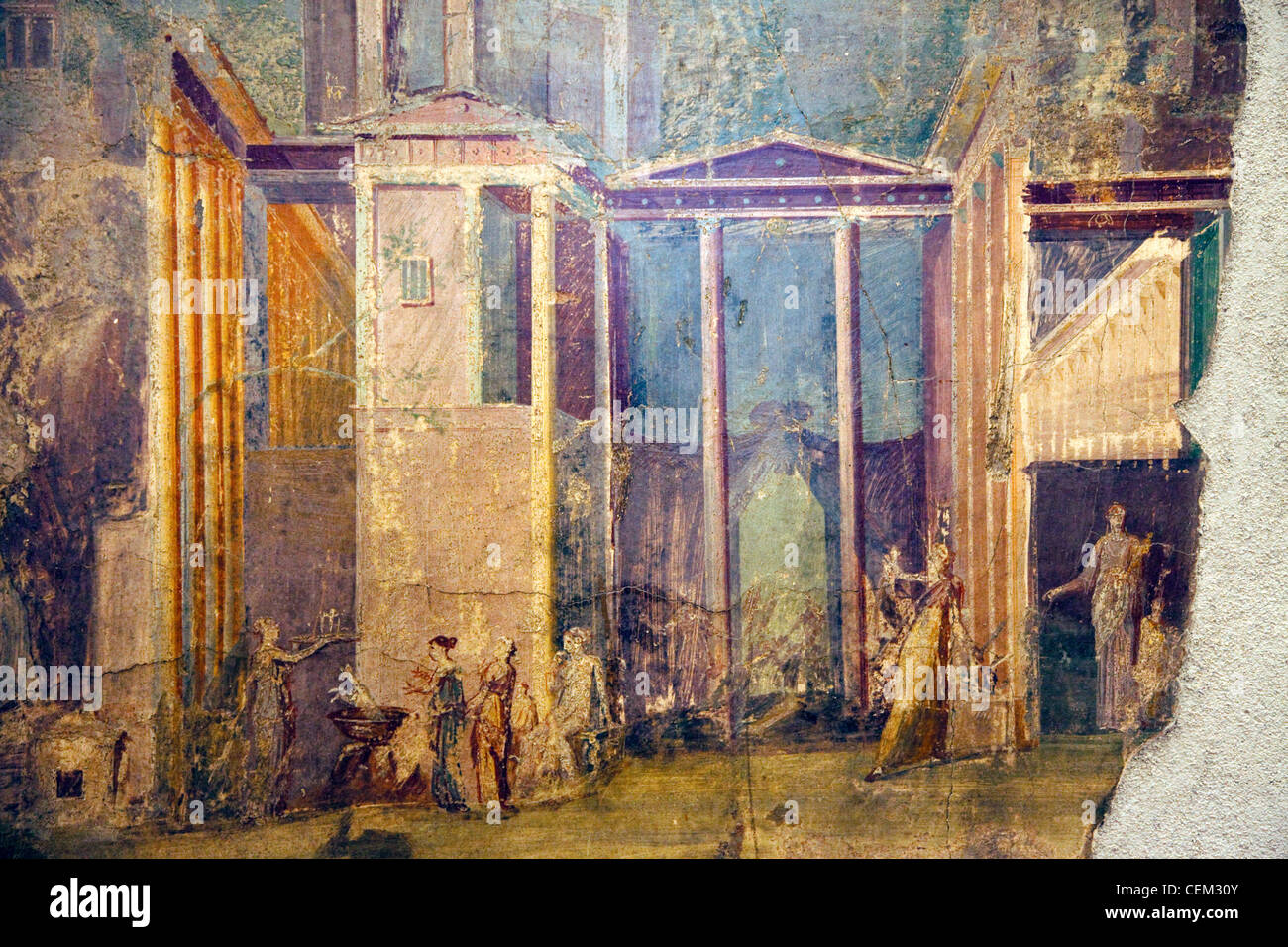 Italien, Neapel, Naples Museum, Pompeji, Haus der Gruppe der Vasen (VI 13, 2), Medea und Peliadi Stockfoto