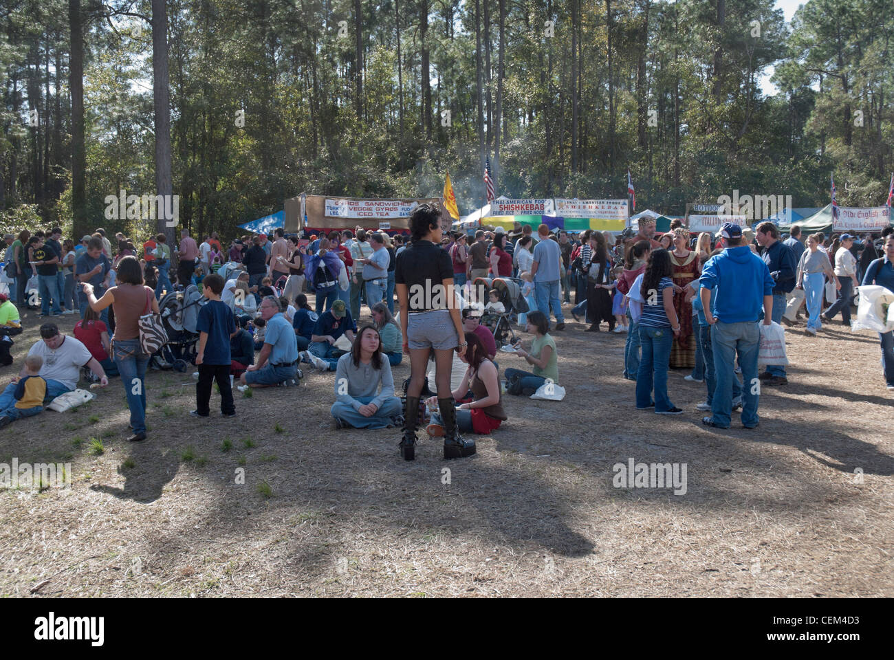 Der jährliche Hoggetowne mittelalterlichen Jahrmarkt in Gainesville Florida Stockfoto