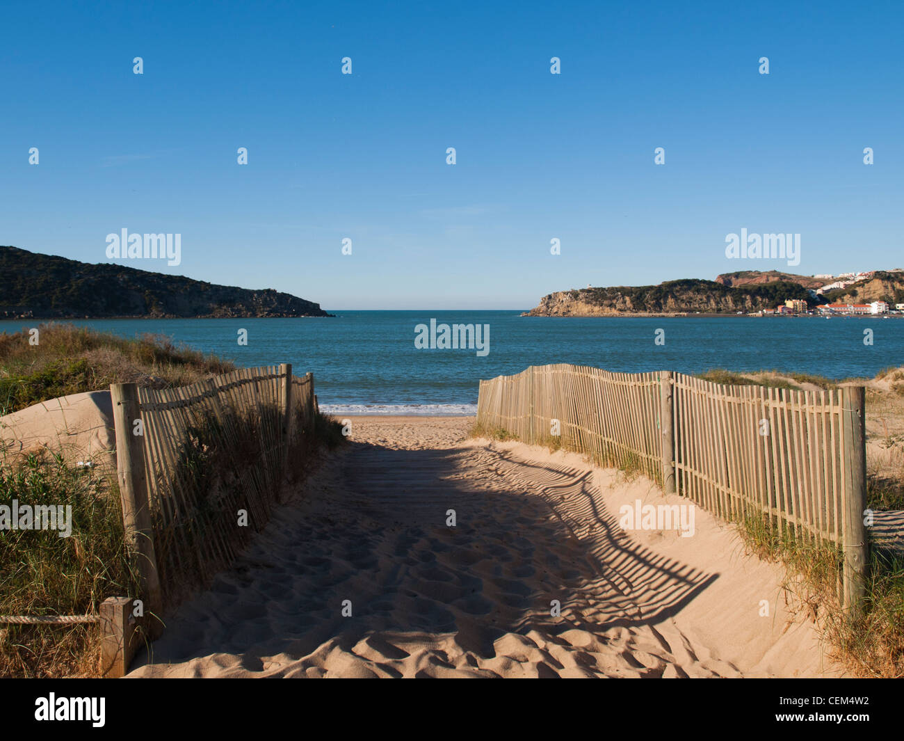São Martinho Porto bay Stockfoto