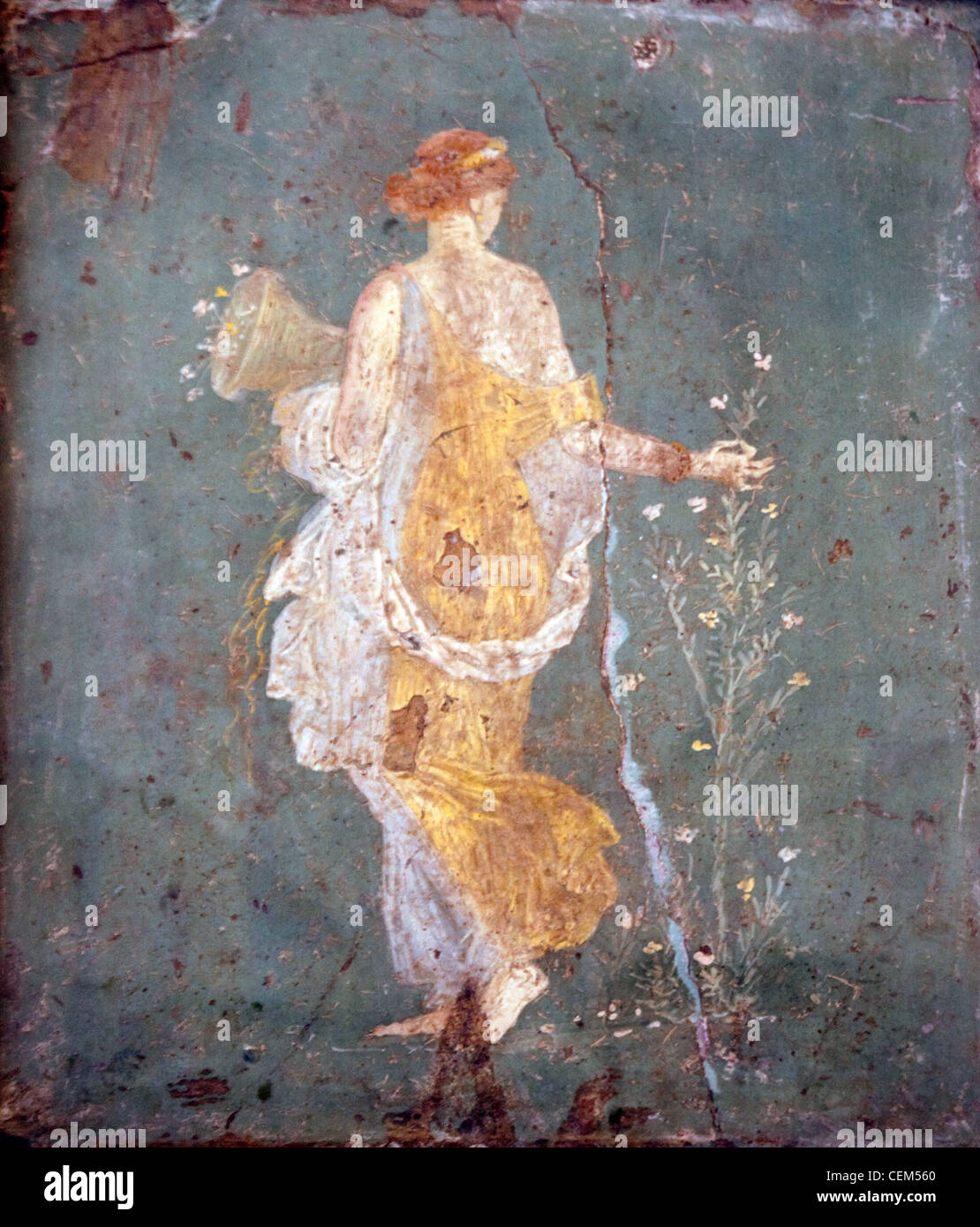 Italien, Neapel, Neapel Museum aus Stabiae, Villa von Varanus oder Ariadne, Flora (Khloris) Stockfoto