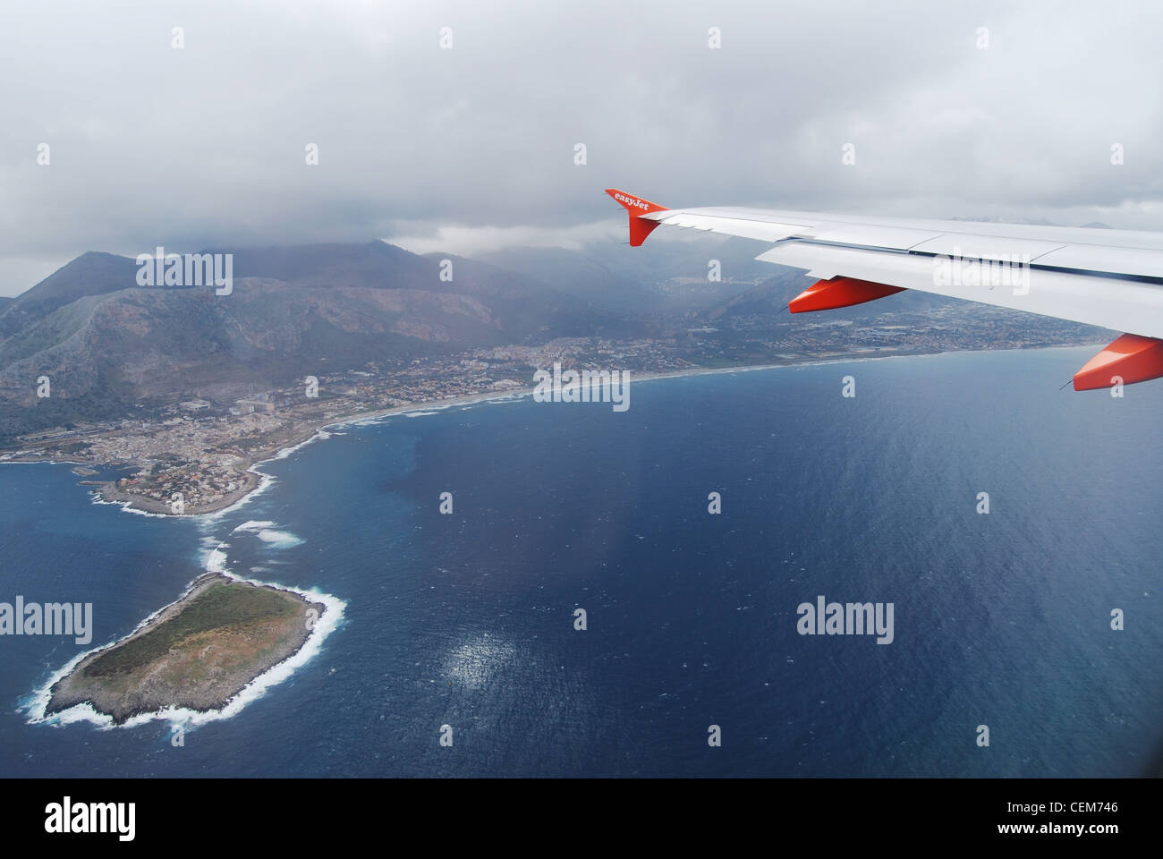 Landung der easyjet fluggesellschaft palermo sizilien Fotos und