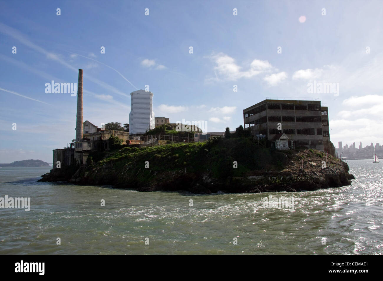 Bild von Alcatraz-Insel in der Nähe von San Francisco Stockfoto