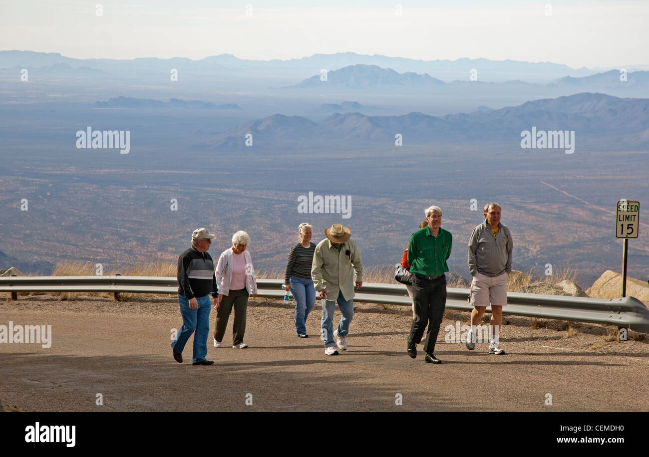 Reisegruppe am Kitt Peak Observatorium Stockfoto