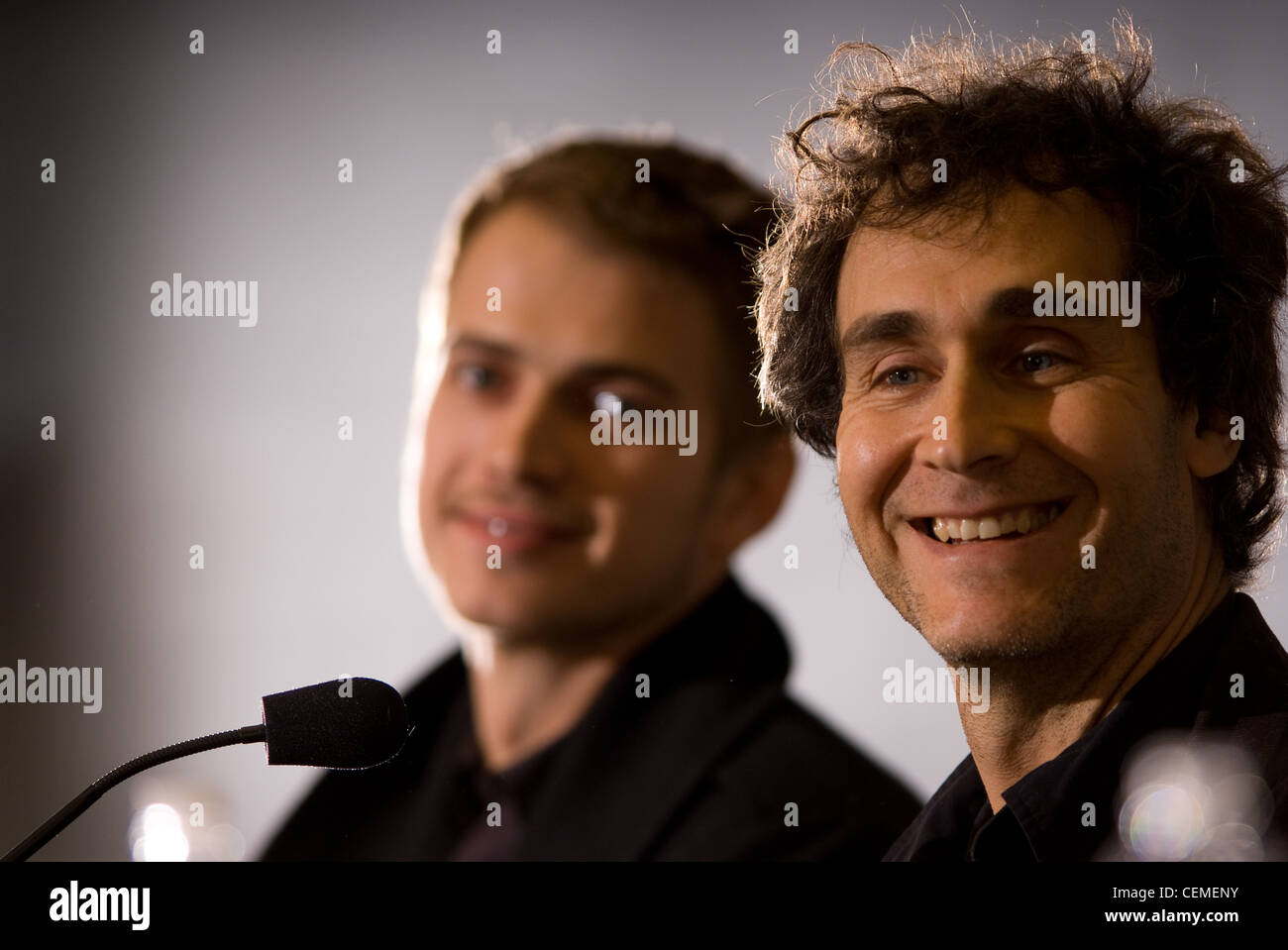 Hayden Christensen und Doug Liman am MIT Stockfoto