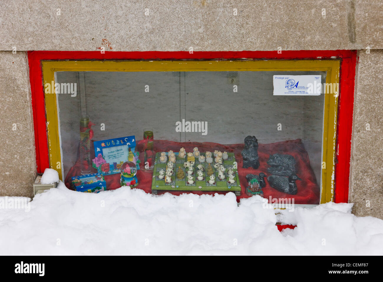 Schaufenster, Quebec City, Kanada Stockfoto