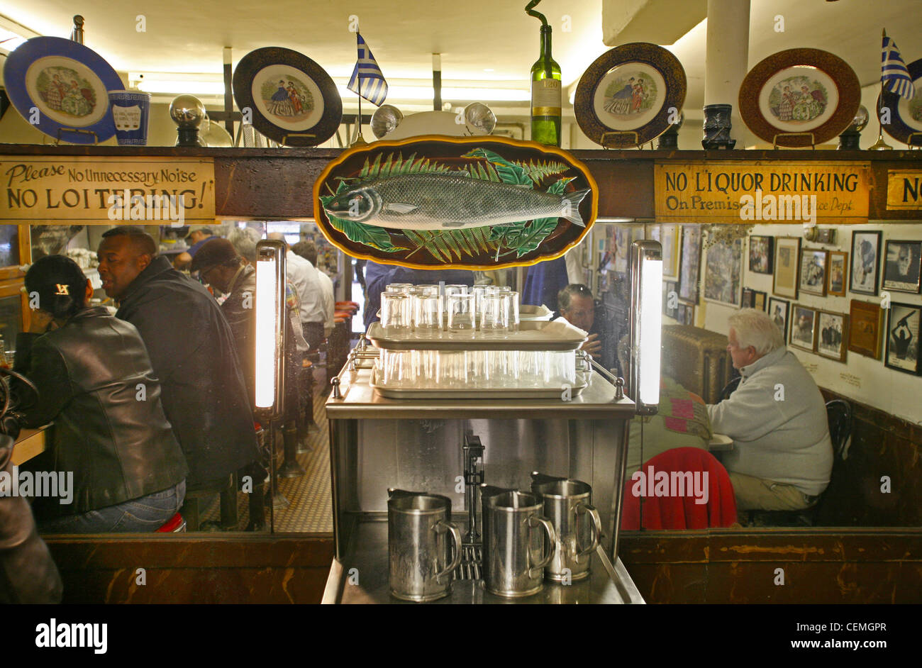 Charlie's Sandwich shoppe im Zentrum von Boston, MA Stockfoto