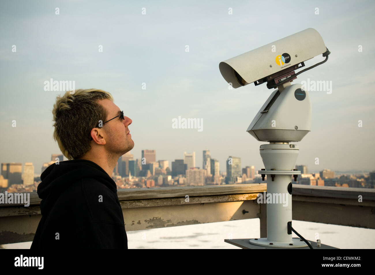 Andrew "Zoz" Brooks, MIT Alaun und Co-Moderator der TV-Show "Prototyp dies" auf dem Discovery Channel Stockfoto