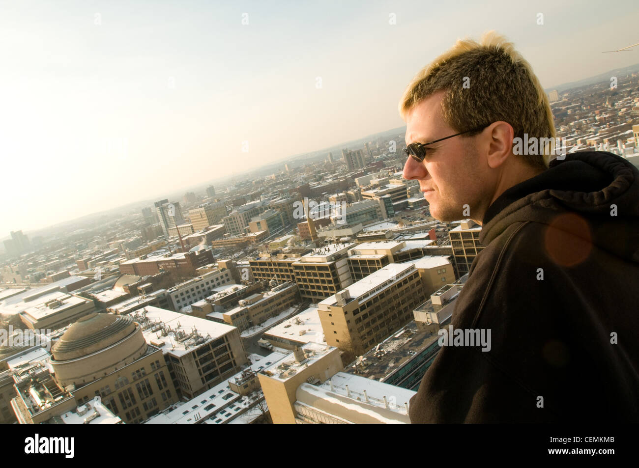 Andrew "Zoz" Brooks, MIT Alaun und Co-Moderator der TV-Show "Prototyp dies" auf dem Discovery Channel Stockfoto