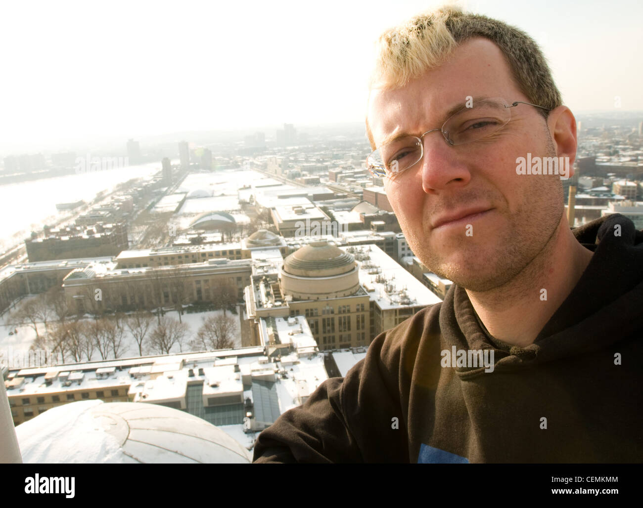 Andrew "Zoz" Brooks, MIT Alaun und Co-Moderator der TV-Show "Prototyp dies" auf dem Discovery Channel Stockfoto