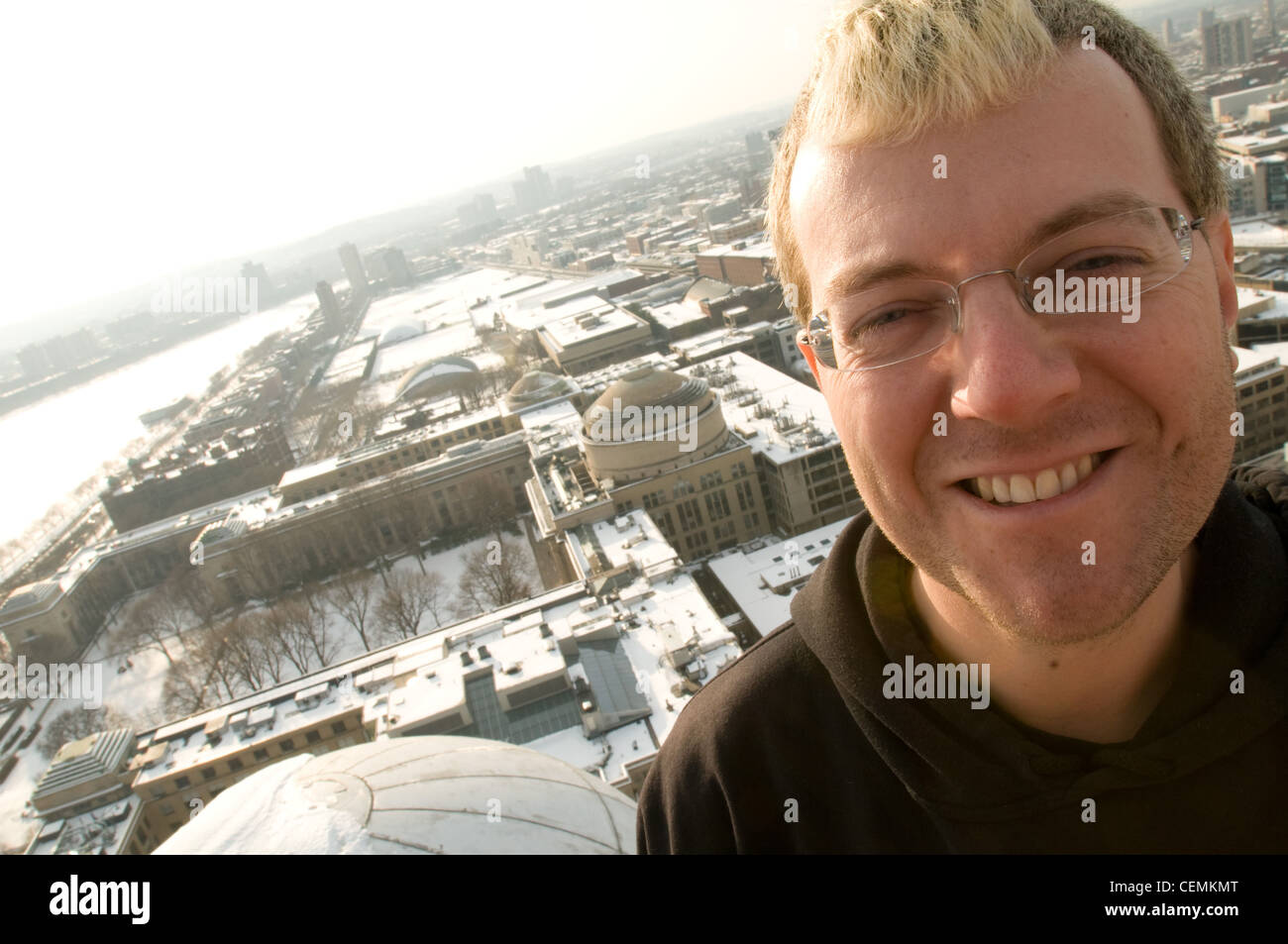 Andrew "Zoz" Brooks, MIT Alaun und Co-Moderator der TV-Show "Prototyp dies" auf dem Discovery Channel Stockfoto