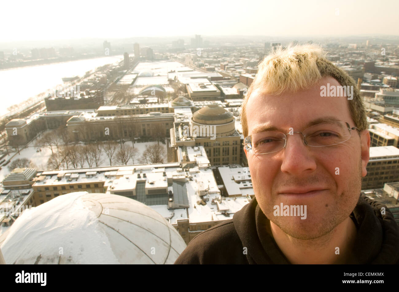 Andrew "Zoz" Brooks, MIT Alaun und Co-Moderator der TV-Show "Prototyp dies" auf dem Discovery Channel Stockfoto