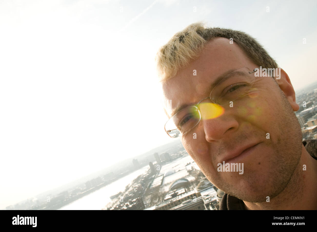 Andrew "Zoz" Brooks, MIT Alaun und Co-Moderator der TV-Show "Prototyp dies" auf dem Discovery Channel Stockfoto