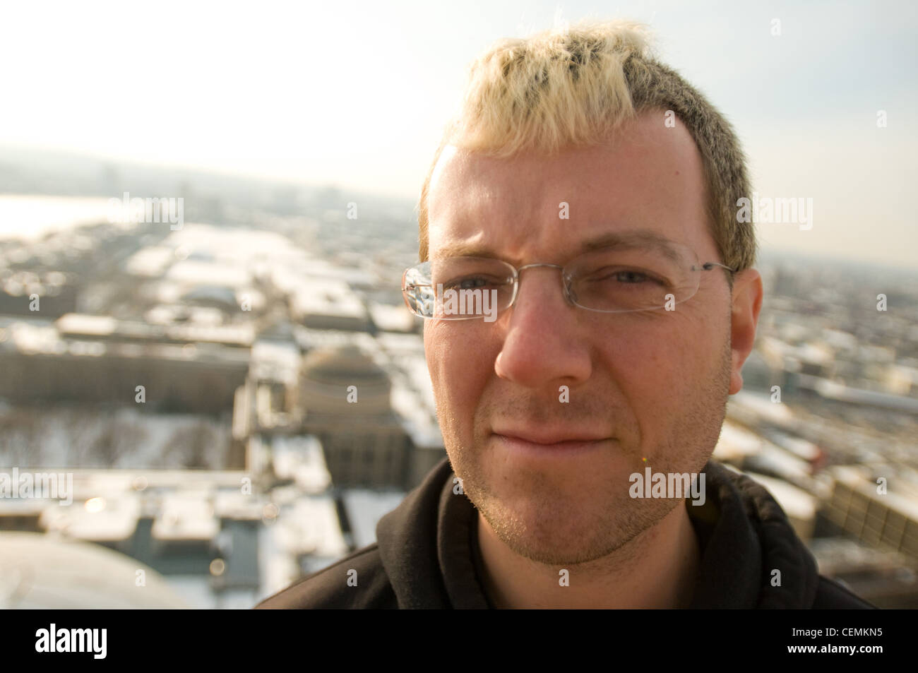 Andrew "Zoz" Brooks, MIT Alaun und Co-Moderator der TV-Show "Prototyp dies" auf dem Discovery Channel Stockfoto