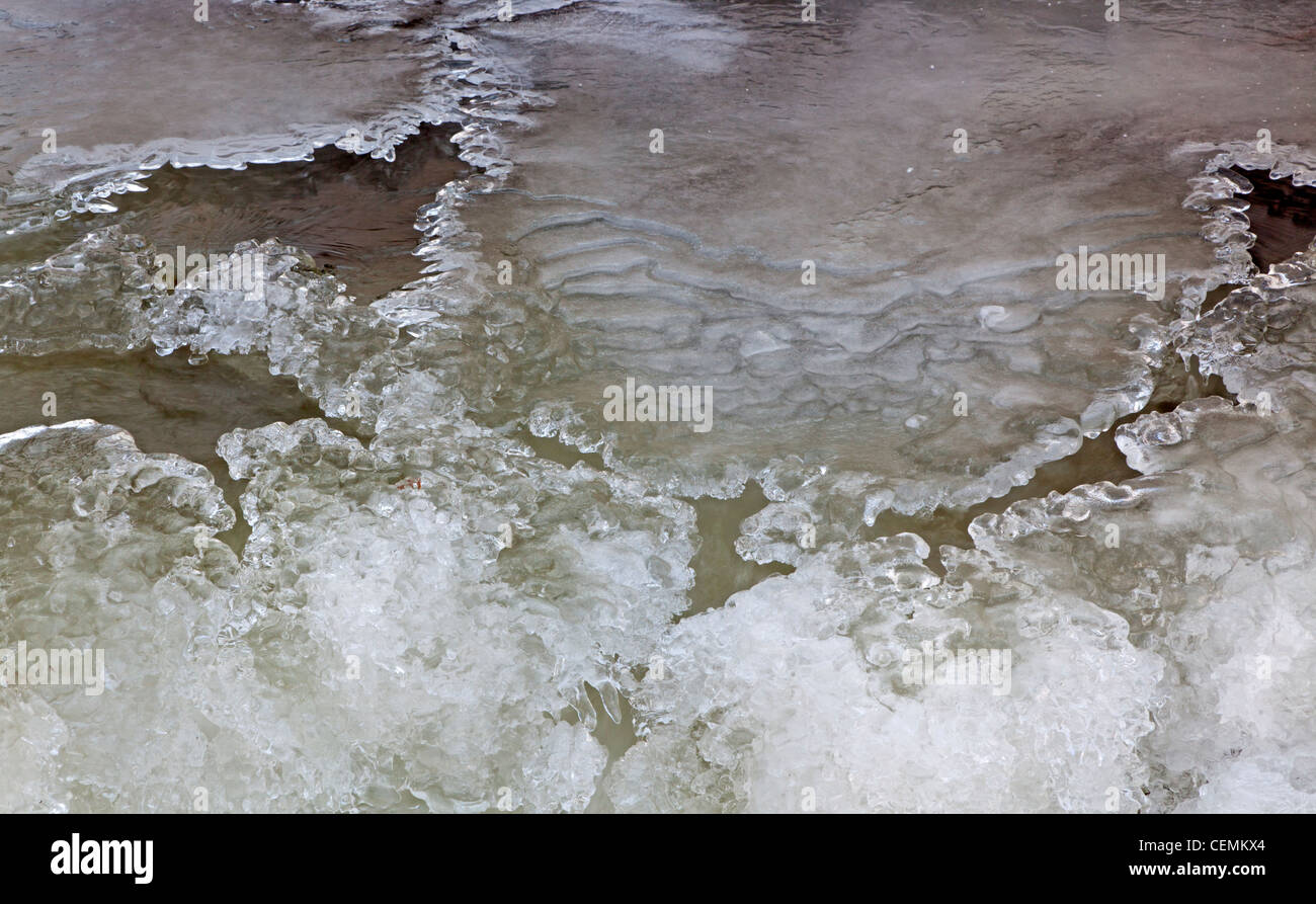 Gefrorene stream Stockfoto