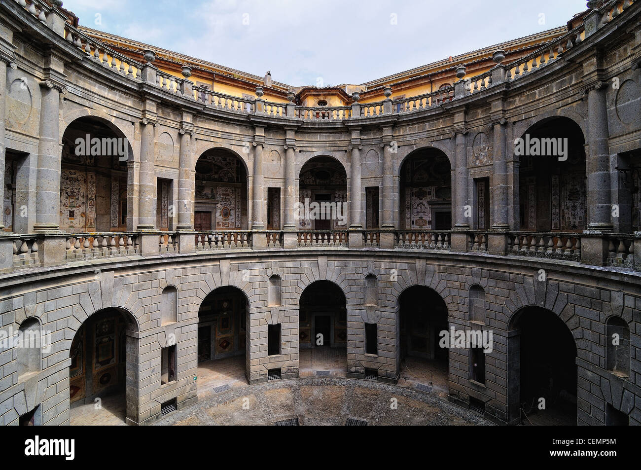 Italia Italien Italie Lazio Caprarola vt Palazzo Farnese Affreschi Soffitti Stockfoto