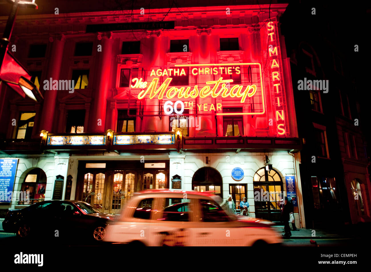 Die Mausefalle St Martins Theatre London am längsten laufen Stockfoto