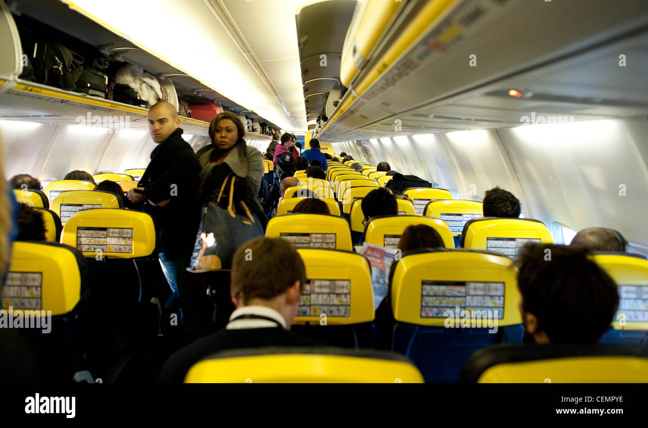 Ryanair verkünden Rekordgewinne - trotz vorhergesagten Niederlage. Stockfoto