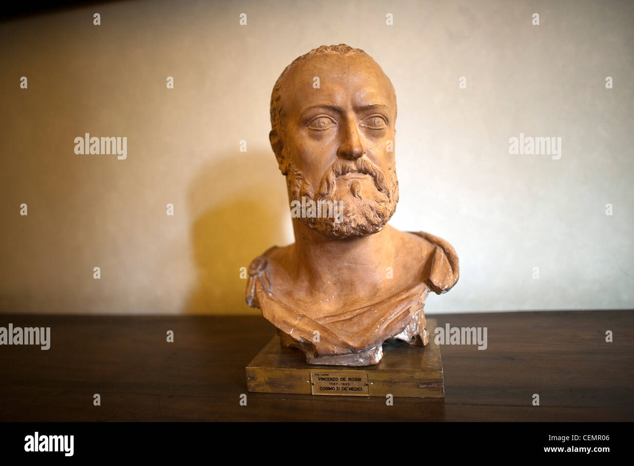 Vincenzo de Rossi Cosimo Medici Büste im Museum in Florenz Stockfoto