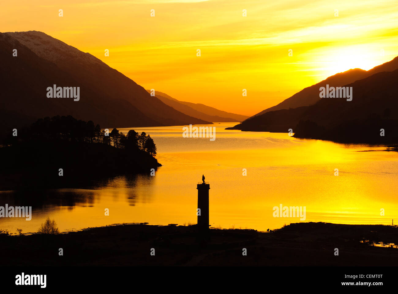 Glenfinnan Monument, Loch Shiel, Lochaber, Schottland, Vereinigtes Königreich Stockfoto