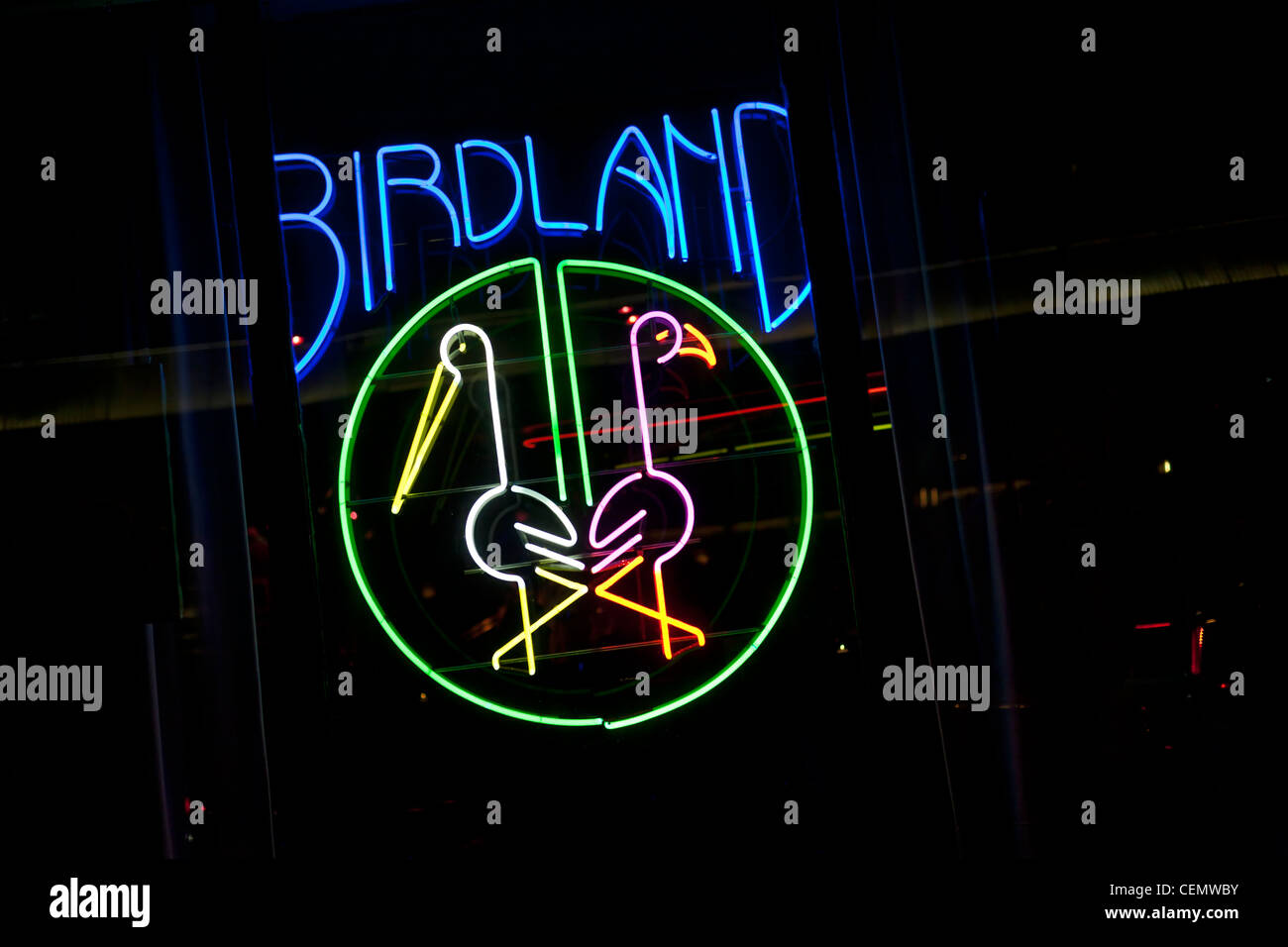 Birdland Nachtclub Stockfoto