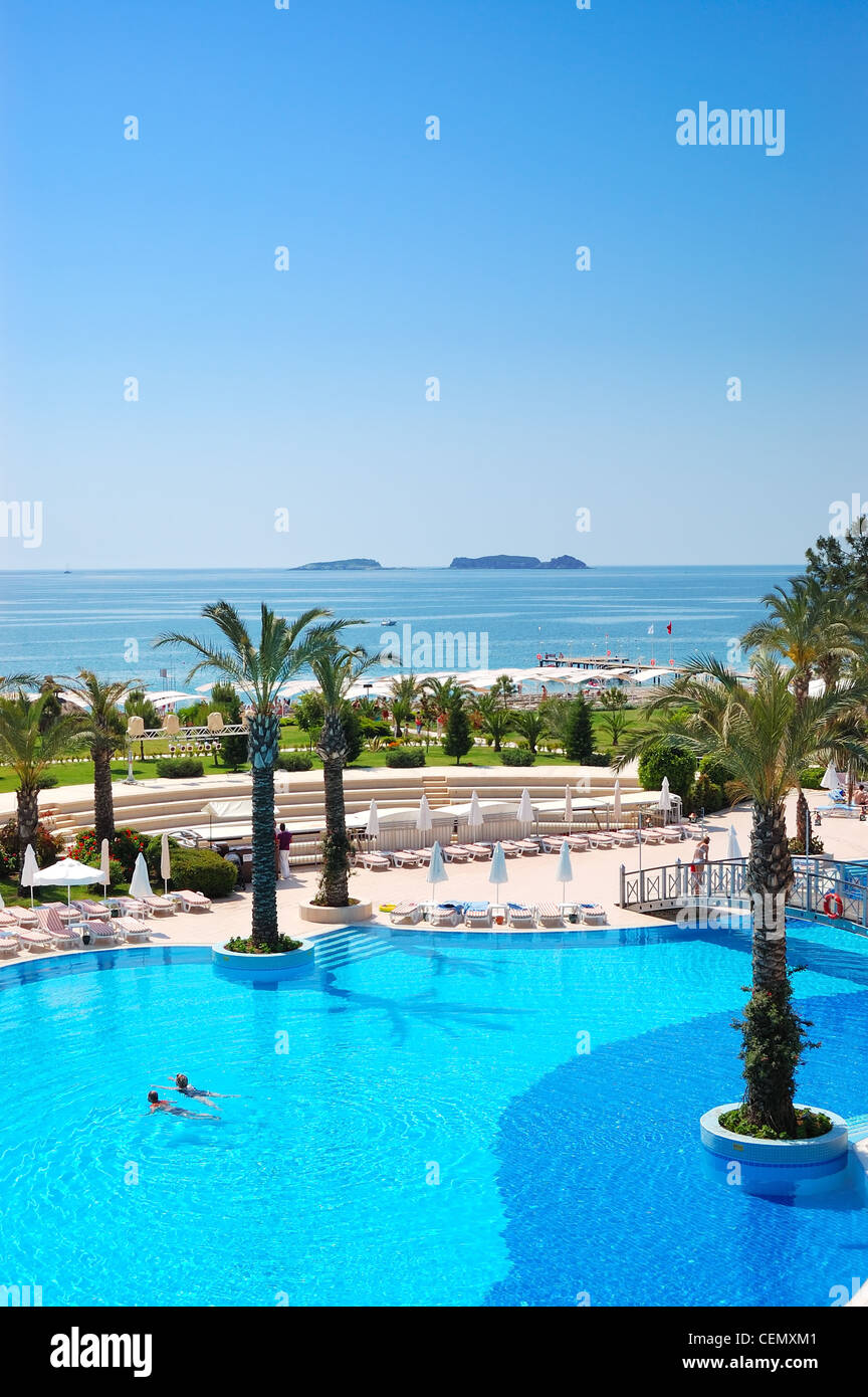 Sommerurlaub am Mittelmeer Resort, Antalya, Türkei Stockfoto