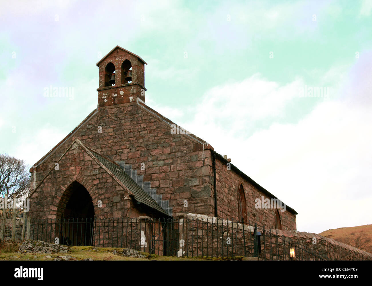 Die Pfarrkirche von St.James, Buttermere, Lake District, Cumbria, England Stockfoto