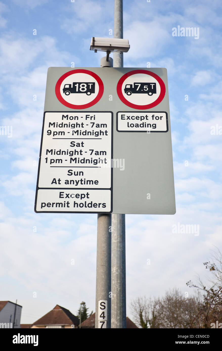 Verkehrszeichen, Uk Stockfoto