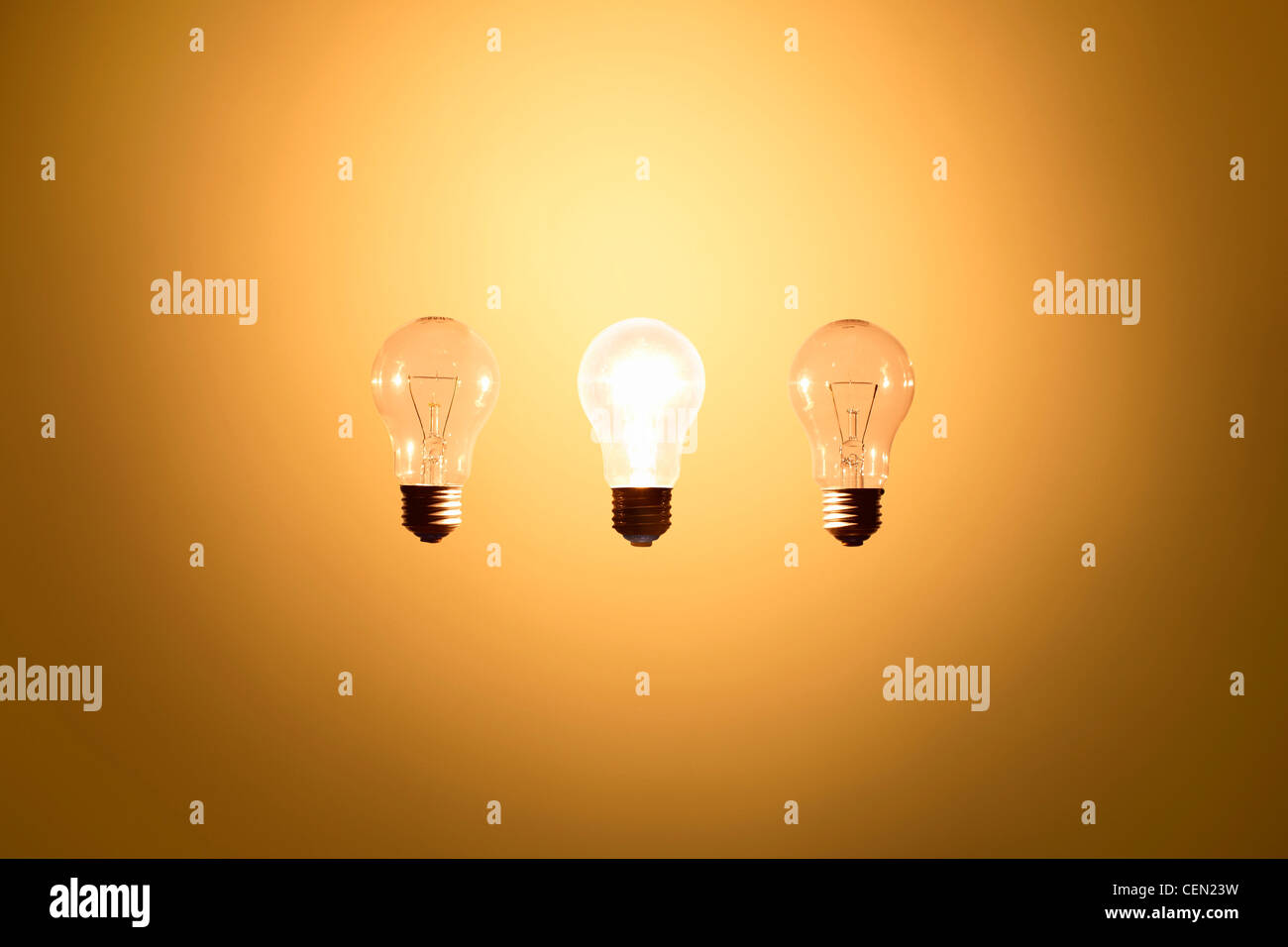 Glühbirnen Stockfoto