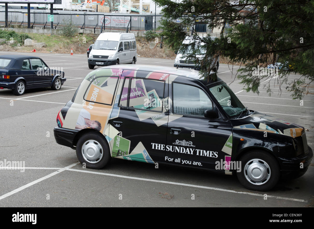 The Sunday Times London Taxi News internationale Wapping London Uk Stockfoto
