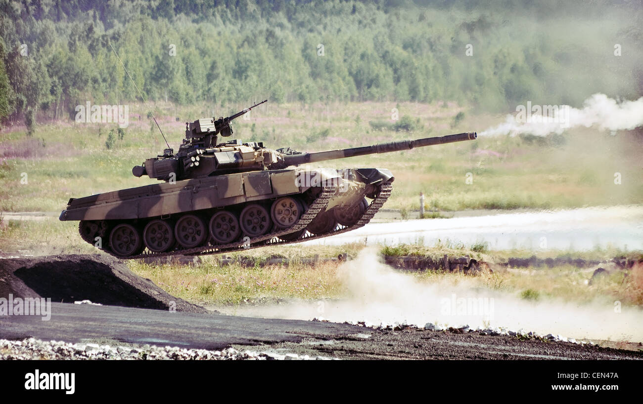 russische Panzer t-90s Stockfoto