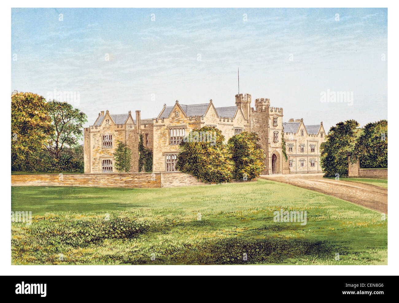 Wytham Abbey Manor House Earls of Abingdon England UK Berkshire Stockfoto
