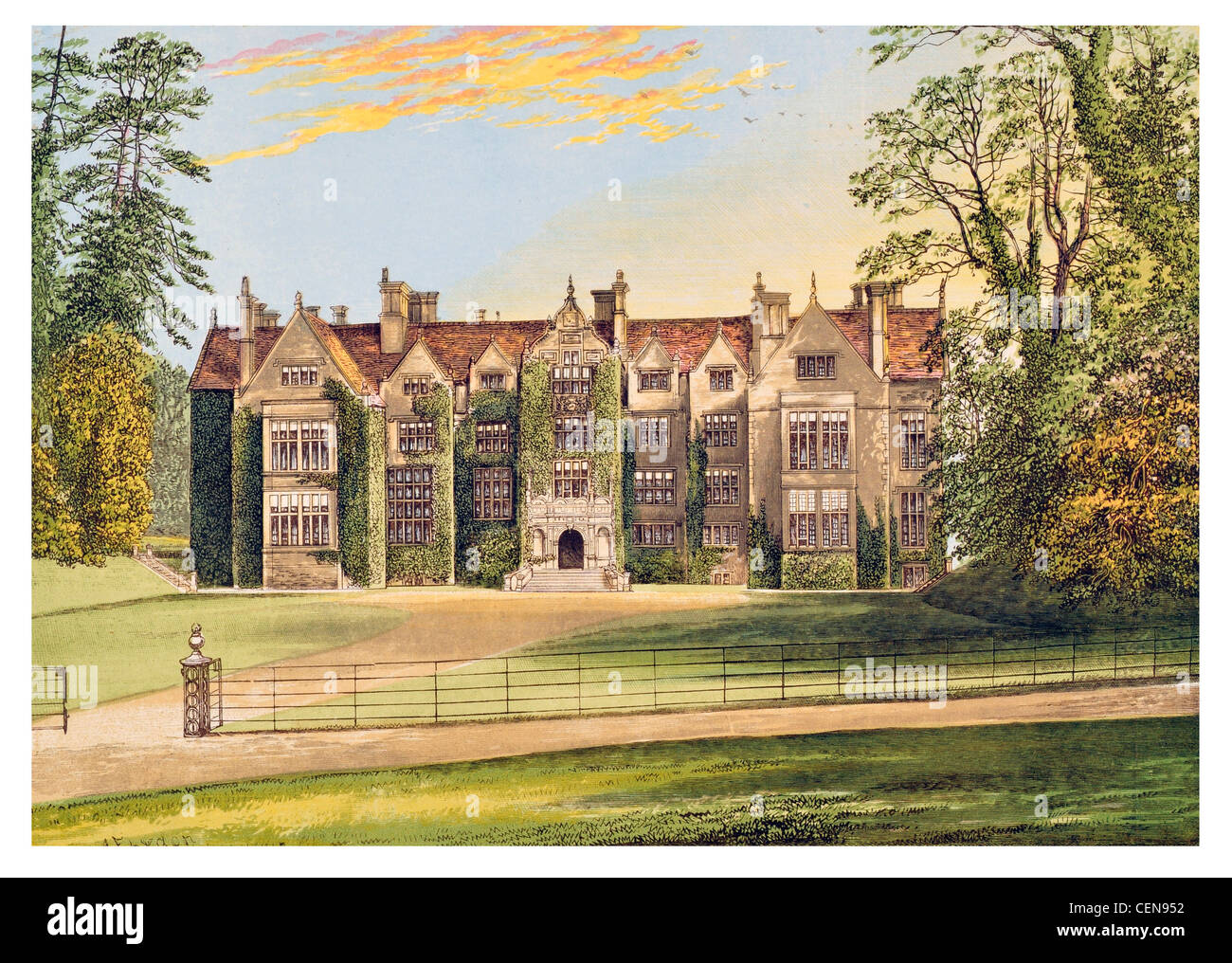 Wroxton Abbey jakobinischen Haus Oxfordshire Fairleigh Dickinson University England Grade 1 Listed Building Stockfoto